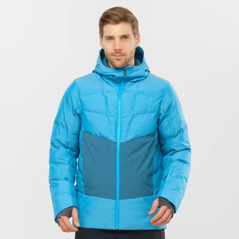 Turquoise Salomon Snowshelter Insulated Men\'s Ski Jackets | IE GJ3607